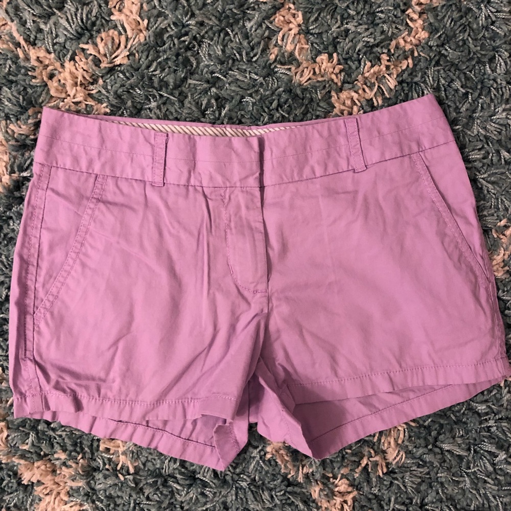 J. Crew lilac 3” shorts, size 0